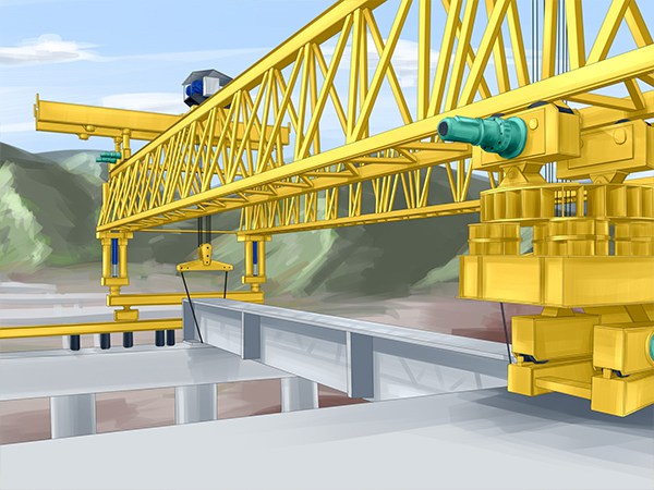 江西吉安架桥机厂家160吨铁路架桥机铁轨掉头
